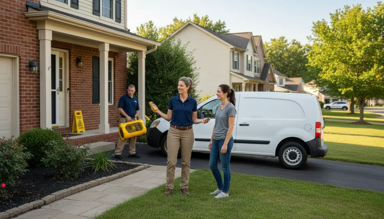 Water restoration image for Dehumidification And Cleanup Services in Morgantown, IN